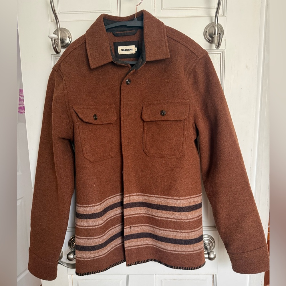 Taylor Stitch “the ranger” over shirt wool jacket EUC